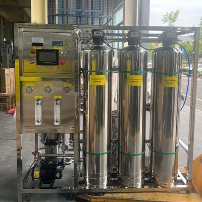 نظام معالجة المياه الكاملة ذات التدفق الكبير نظام تصفية المياه من الفولاذ المقاوم للصدأ 304