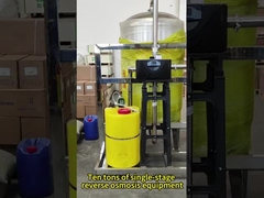 عشرة أطنان واحد مرحلة جميع معدات التناضح العكسي من الفولاذ المقاوم للصدأ مناسبة للصناعة و comme